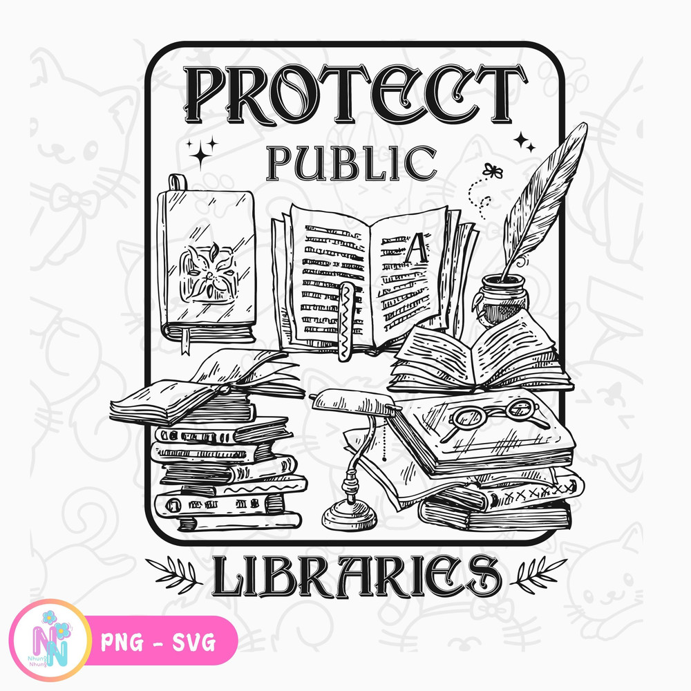 Protect Public Libraries SVG Protect The Library PNG 0