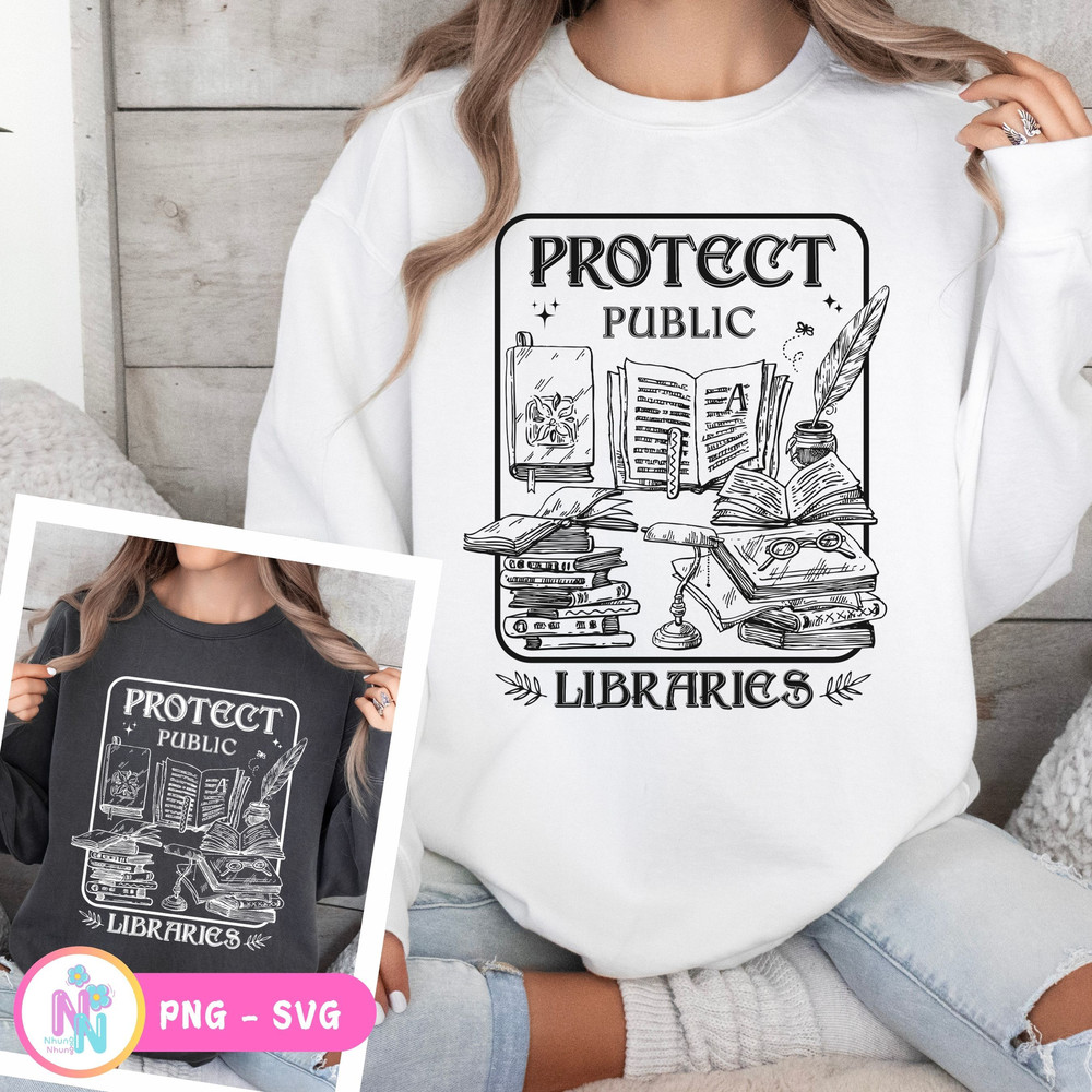 Protect Public Libraries SVG Protect The Library PNG 1