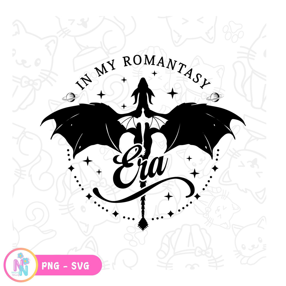 In My Romantasy Era Svg Png Bookish Svg Trendy Book Lover Svg 0