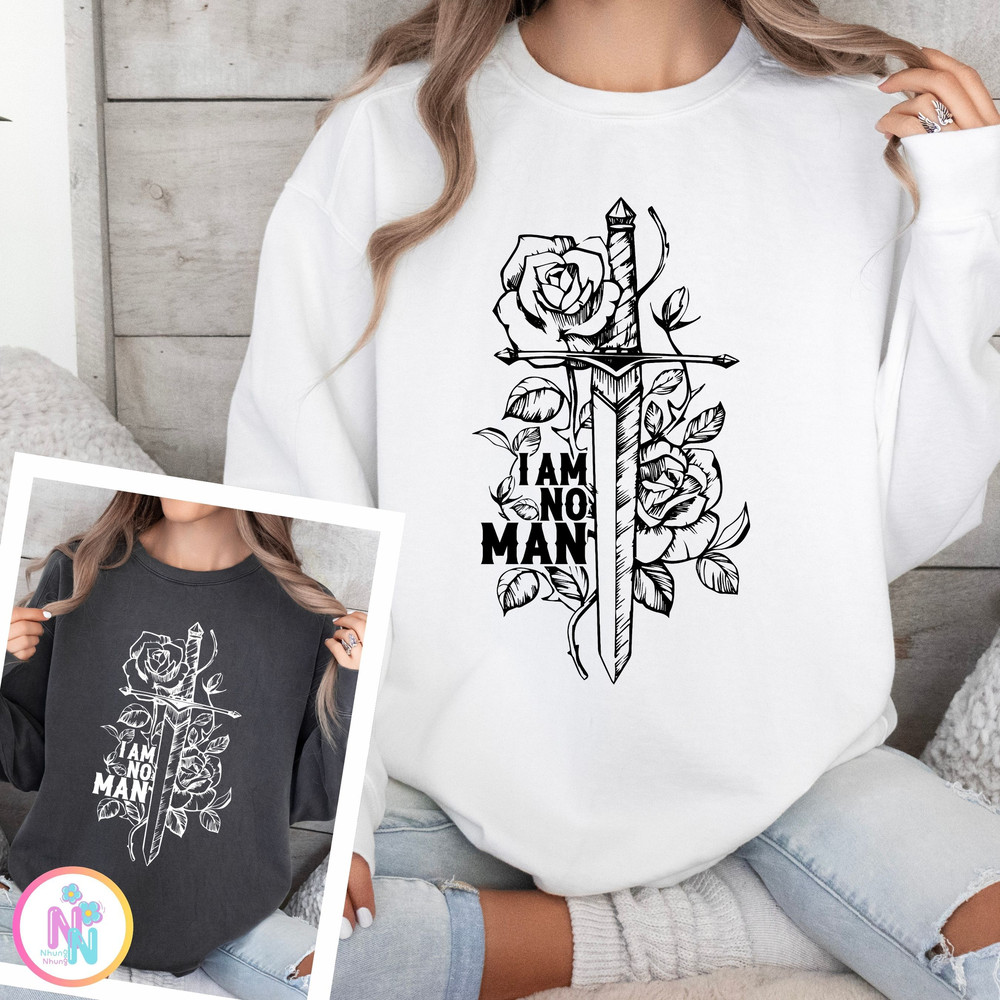 I Am No Man Png Svg Fantasy Reader Svg Bookish Shirt Design 1