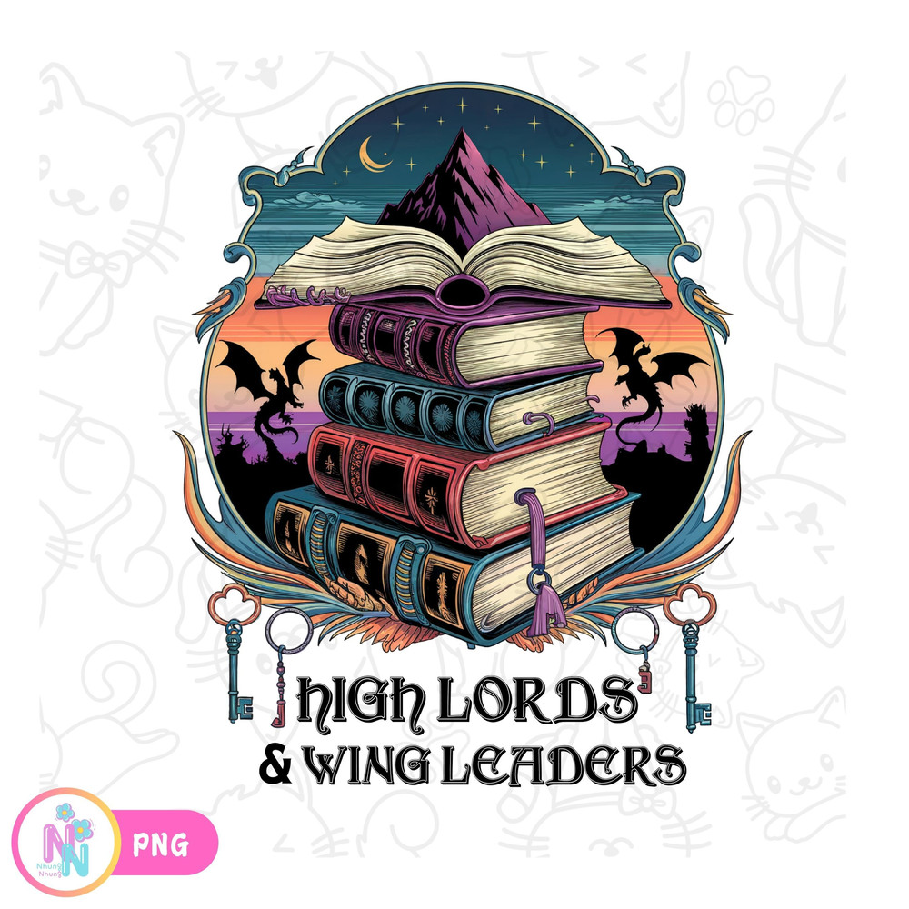 High Lords And Wing Leaders Png ACOTAR Merch YA Fantasy 0