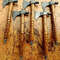 Lot Of 5 Pcs Hand Forged Damascus Steel Smoking Axe 0