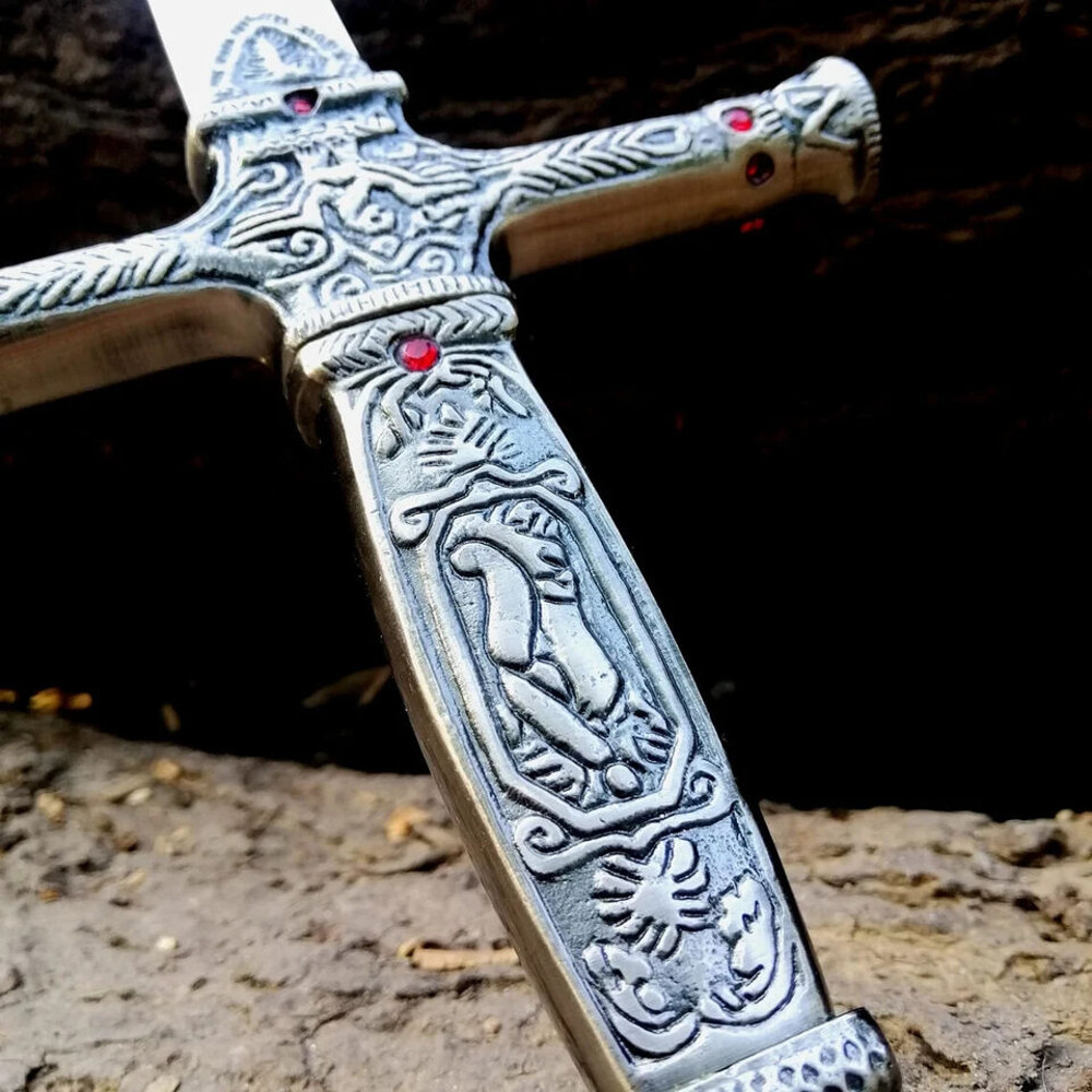 Harry Potter Wizard Godric Gryffindor Replica Sword 34 With Leather Sheath 1