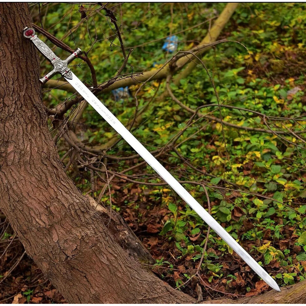 Harry Potter Wizard Godric Gryffindor Replica Sword 34 With Leather Sheath 3