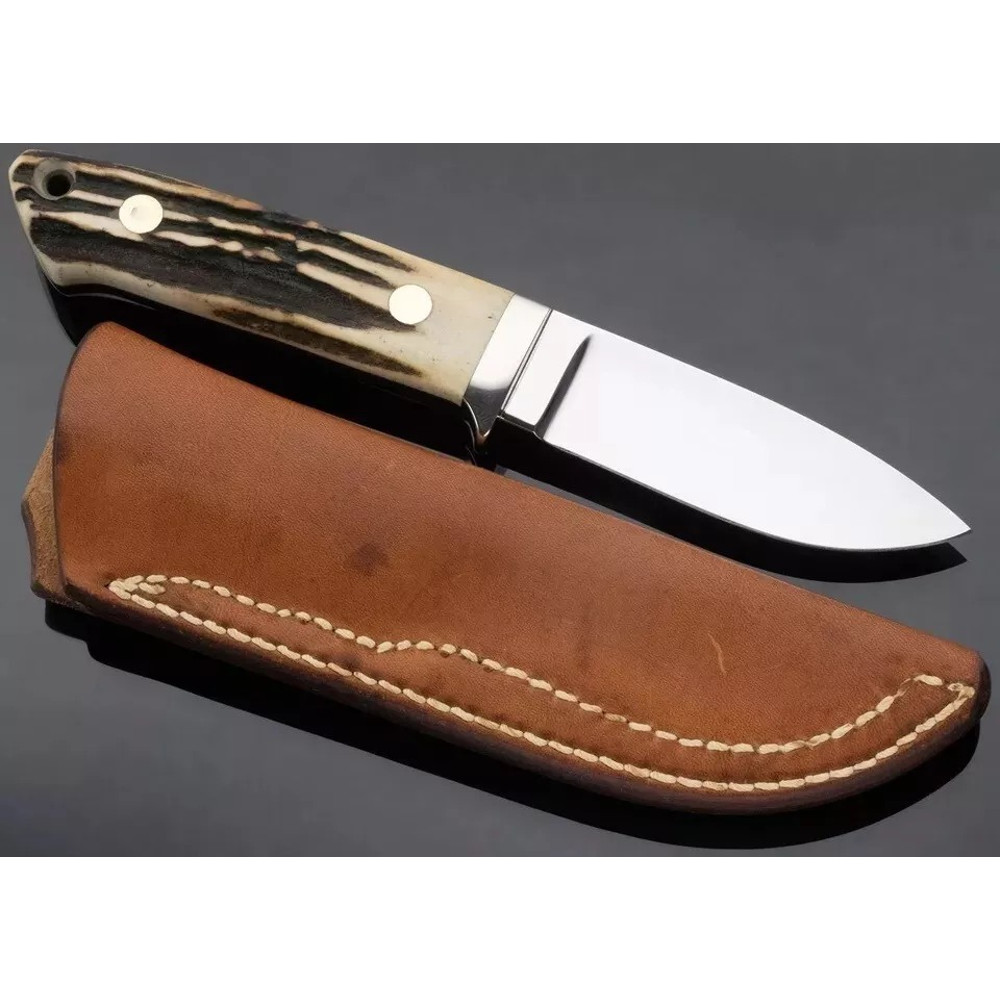 Handmade Bob Loveless Knife Hunting Knife Custom Handmade Knife Stag Horn 1