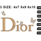 Dior Butterfly Logo Embroidery File Designer Logo Digital Download Shirt Logo 0