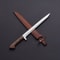 Custom Handmade Premuim D2 Tool Steel Hunting Sword 0