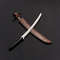 Custom Handmade Beautiful D2 Tool Steel Hunting Sword  Leather Sheath 0