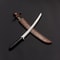 Custom Handmade Beautiful D2 Tool Steel Hunting Sword Leather Sheath 0