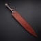 Custom Handmade D2 Tool Steel Hunting Sword Leather Sheath 2