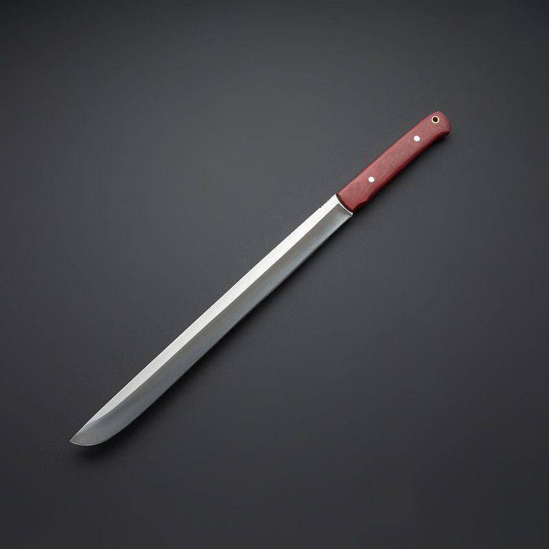 Custom Handmade Premium D2 Tool Steel Hunting Sword  Leather Sheath  2