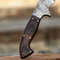 Handmade Beautiful Hunting Damascus Steel Sword  Leather Sheath 2
