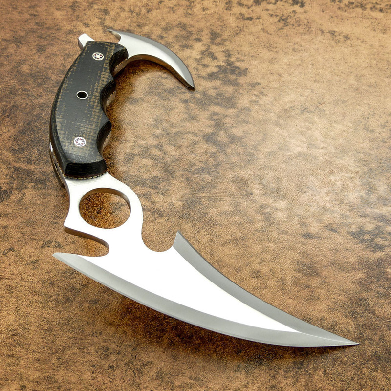 Handmade Beautiful Karambit Knife With D2 Steel Blade gift For Him 1