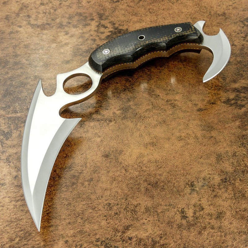 Handmade Beautiful Karambit Knife With D2 Steel Blade gift For Him 2
