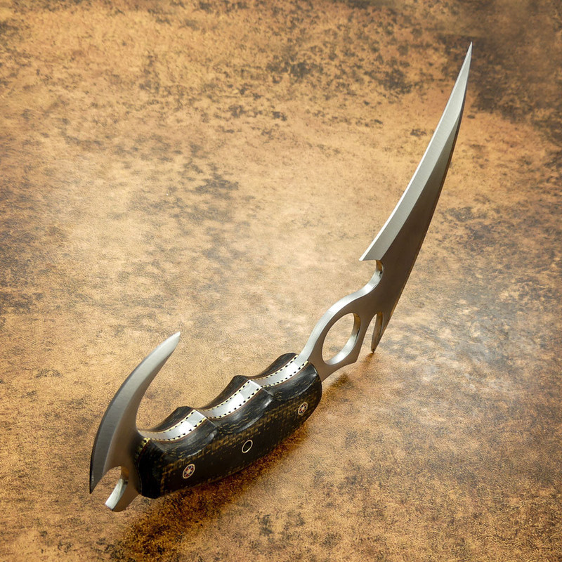 Handmade Beautiful Karambit Knife With D2 Steel Blade gift For Him 4