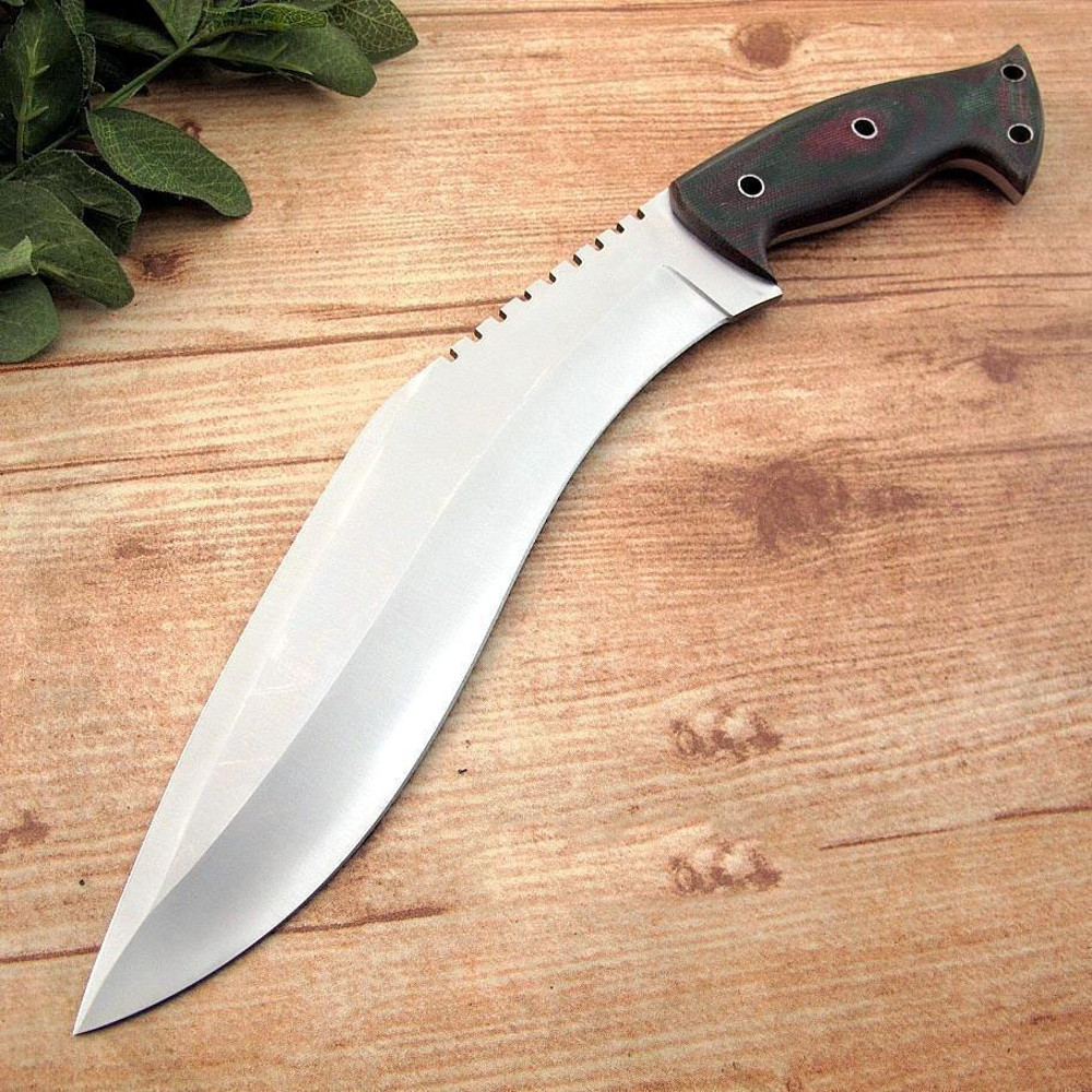 Custom Hanmade Hunting Kukri Knife With Leather Sheathgift For Himherxmas Gift 0