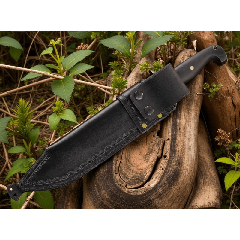 Buy Now Tercio Raider 10 Inch Full Tang Bowie Knife Leather Sheath Micarta Grips