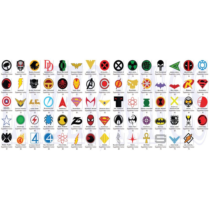 Superhero Icons Bundle 0