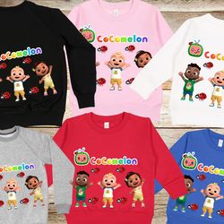 customized cocomelon toddler fleece sweatshirt