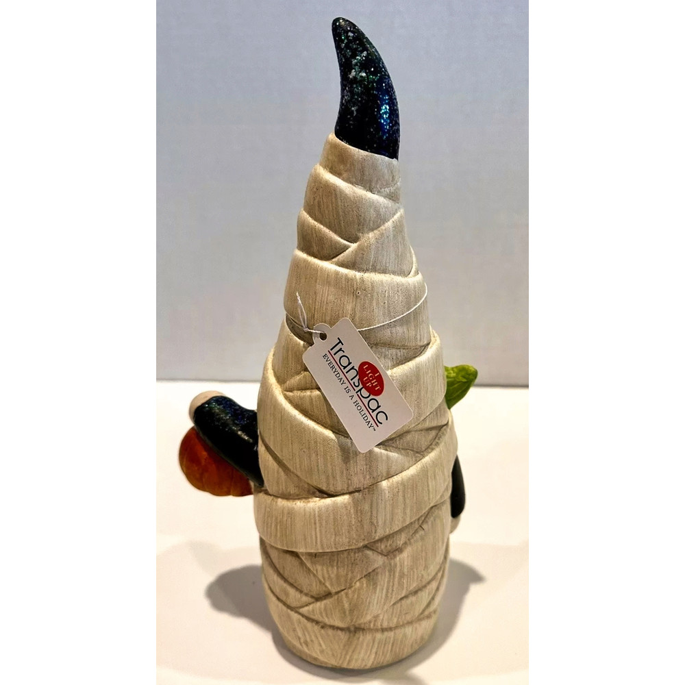 Transpac Halloween Mummy Gnome Light Up Color Changing Jack O Lantern Eyes 2