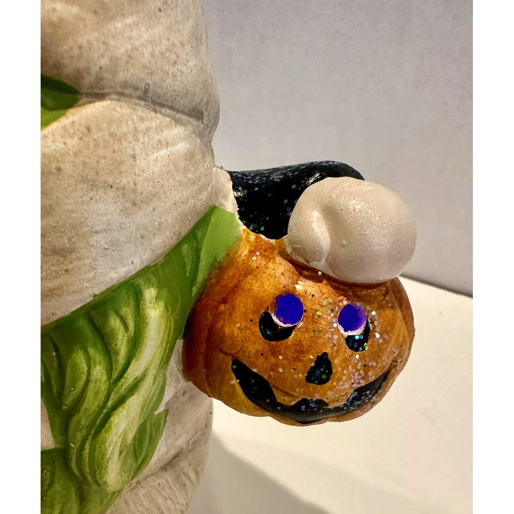 Transpac Halloween Mummy Gnome Light Up Color Changing Jack O Lantern Eyes 5