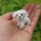 Miniature Maltese Puppy Handmade Crochet Dog Pet Portrait Memorial Gift For Dog Lovers Blythe Doll 3