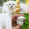 Miniature Maltese Puppy Handmade Crochet Dog Pet Portrait Memorial Gift For Dog Lovers Blythe Doll 4