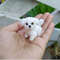 Miniature Maltese Puppy Handmade Crochet Dog Pet Portrait Memorial Gift For Dog Lovers Blythe Doll 6