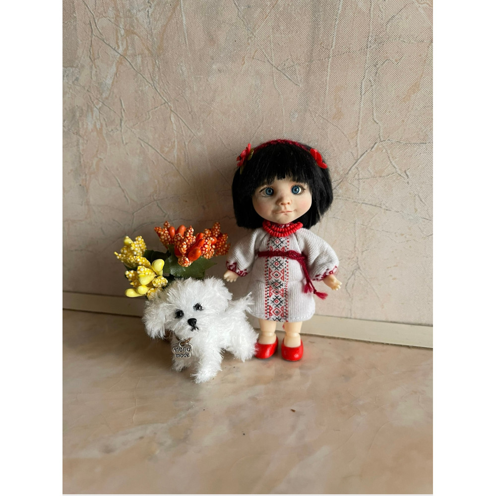 Miniature Dog Dollhouse Miniature Maltese Ooak Crochet Poodle Puppy Needle Felted Animal 112 Realis 7