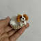 Miniature Dog Dollhouse Ooak Crochet Spaniel Puppy Needle Felted Animal 112 Realistic Blythe Pet To 3