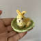 Miniature Rabbit Tiny Bunny L Baby Bunny Dollhouse Miniature Collectible Toy Crochet Bunny Handmade 2