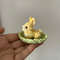Miniature Rabbit Tiny Bunny L Baby Bunny Dollhouse Miniature Collectible Toy Crochet Bunny Handmade 3