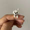 Micro Dog Dollhouse Miniature Maltese Ooak Crochet Poodle Puppy Realistic Animal 0