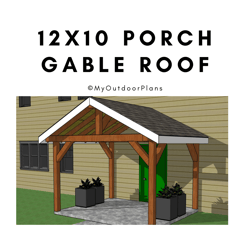 12x10 Porch Gable Roof Plans