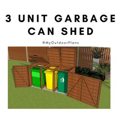Garbage Can Shed Plans