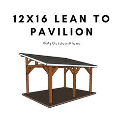 12x16 Lean to Pavilion Plans