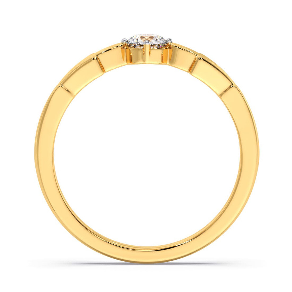 14k Gold Diamond Spiral Ring Zoie Ring Diamond Wrap Ring Swirl Diamond Ring Dainty Diamond Ring 3