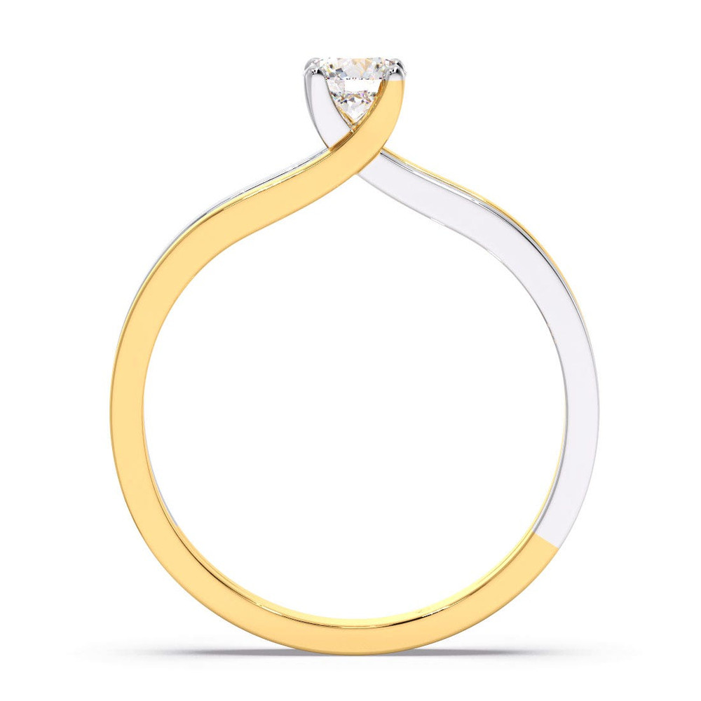 14k Gold Diamond Spiral Ring Pave Diamonds Diamond Wrap Ring Swirl Diamond Ring Dainty Diamond 3