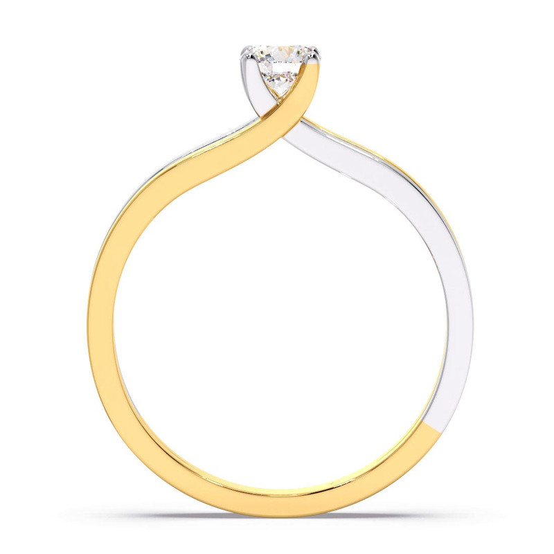 14k Gold Diamond Spiral Ring Pave Diamonds Diamond Wrap Ring Swirl Diamond Ring Dainty Diamond 3