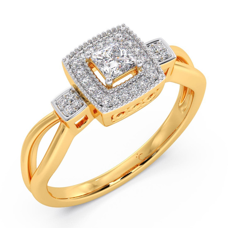 Diamond Stacking Ring By Caitlyn Minimalist Farisha Rings Crystal Jewelry Birthday Gift For Girlfri 0