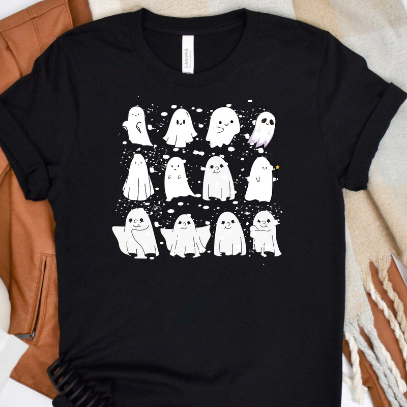 Halloween Ghost Comfort Colors Shirt Cute Ghost Shirt Womens Halloween Shirt Cute Fall Shirt Spooky Season ShirtGift For Halloween 0
