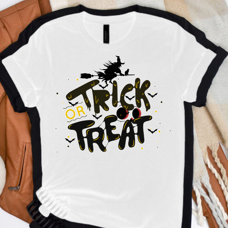 Trick Or Treat Shirt Halloween Party Cute Halloween Shirts Spooky Pumpkin Sweatshirt TrickorTreat Shirt Funny Halloween 0