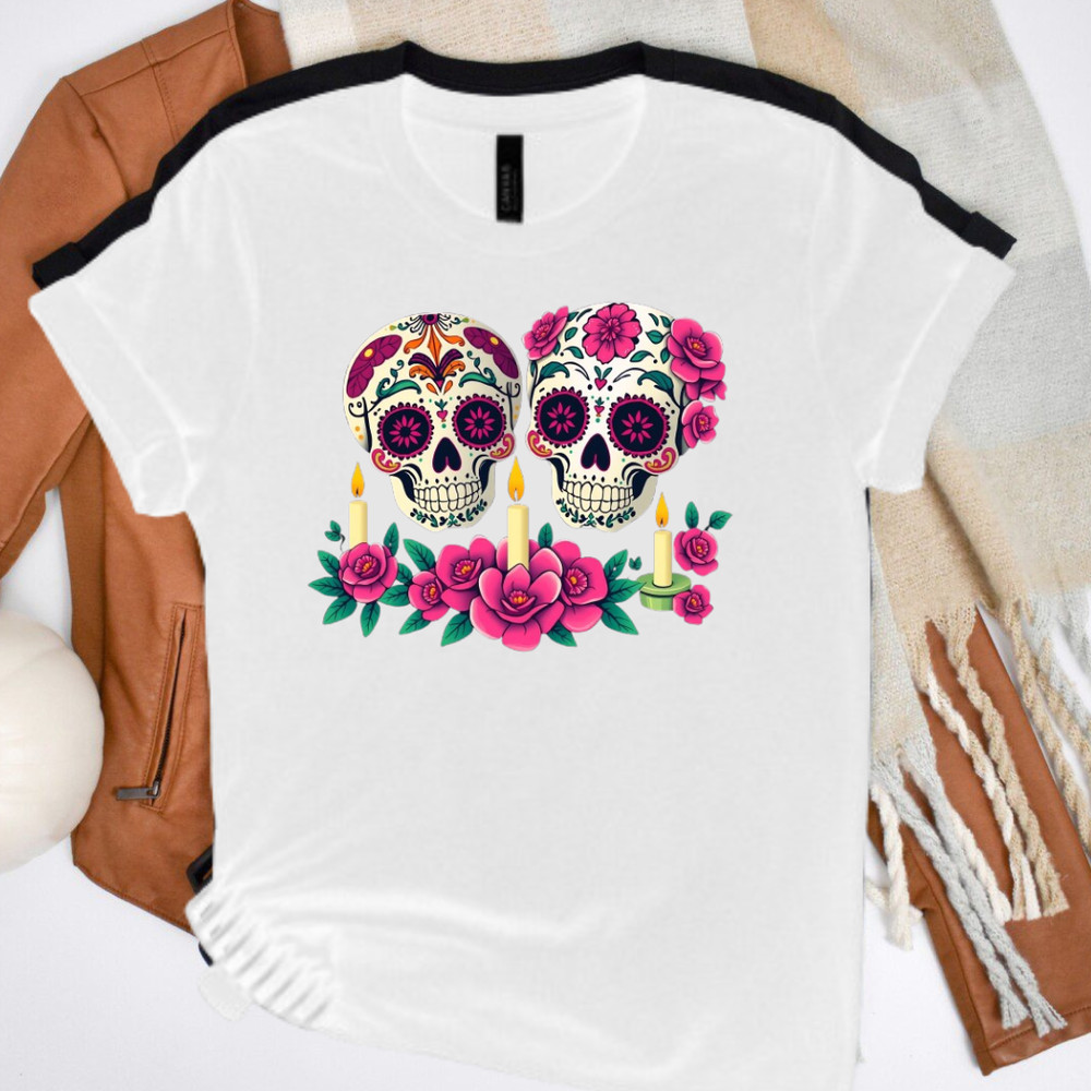Halloween Skull Shirt For Women Glitter Skull Shirt Skeleton Costume Shirt Ladies Halloween Shirt Ladi Skull T Shir 0