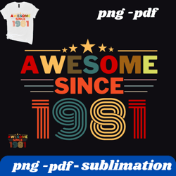 vintage 1981 shirt, 1981 birthday shirts, 44th birthday shirt, birthday gift, 44th birthday gift for women, 44th gift fo