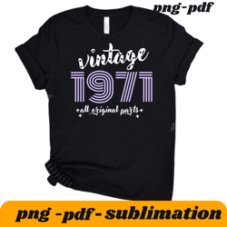 vintage 1971 shirt, 1971 birthday shirts, 54th birthday shirt, birthday gift, 54th birthday gift for women, 54th gift fo