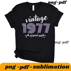 vintage 1977 shirt, 1977 birthday shirts, 48th birthday shirt, birthday gift, 48th birthday gift for women, 48th gift