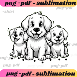 glamorous dog puppy clip art collection cute dogs png watercolor painting t-shirt mug pod sticker tote designs