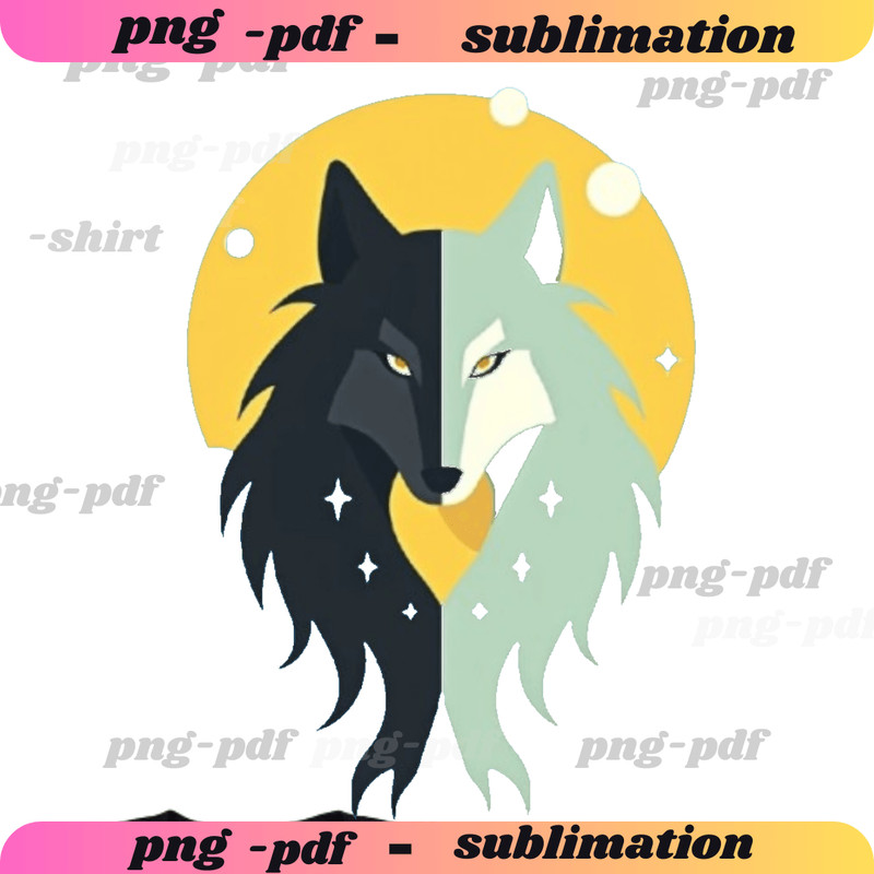 Wolf PngDigital PrintTshirt DesignPrintable Png Pdf300 Dpi PngSweatshirt DesignPngTshirt PngAI Art 0