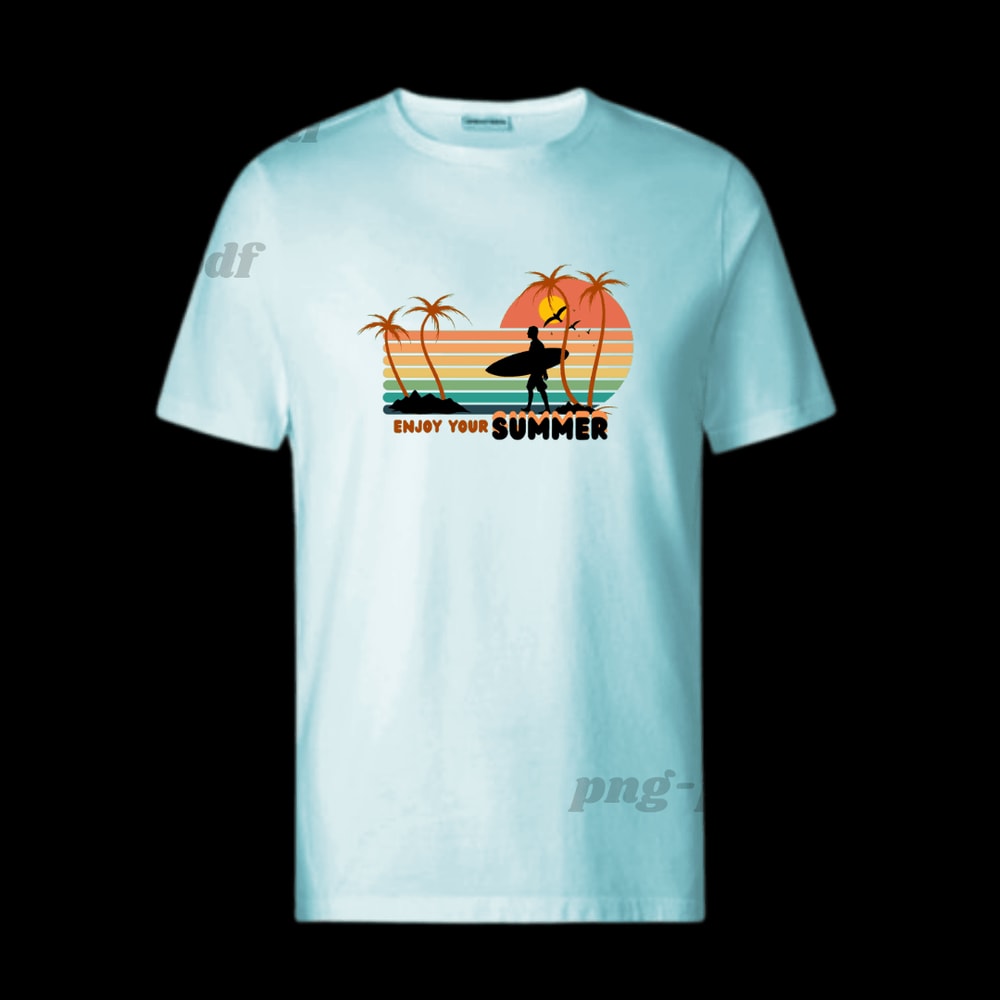 Summer Vibes Png Colorful Summer Clipart Beach Digital Image Sublimation Design Trendy Png TShirt D 1