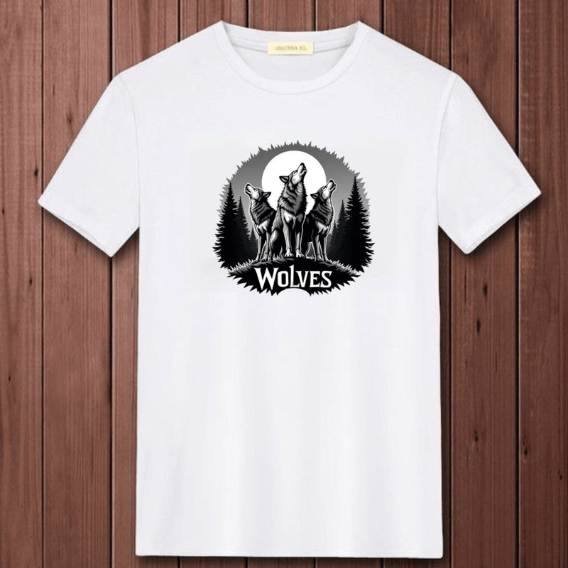 Wolf Moon Sublimation Design Wolf Howling Png Celestial Moon Wolf PNG Wolf Graphic PNG Positive 2